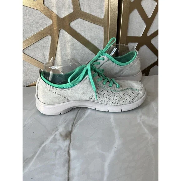 Dansko Elise Sneaker Sz 39 Us 8.5 9  Gray Suede Leather Comfy Athletic Shoes Wmn - Picture 8 of 13